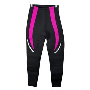 Unbranded Womens S Wetsuit Pants Black Pink Neoprene Scuba Surfing Diving Sport